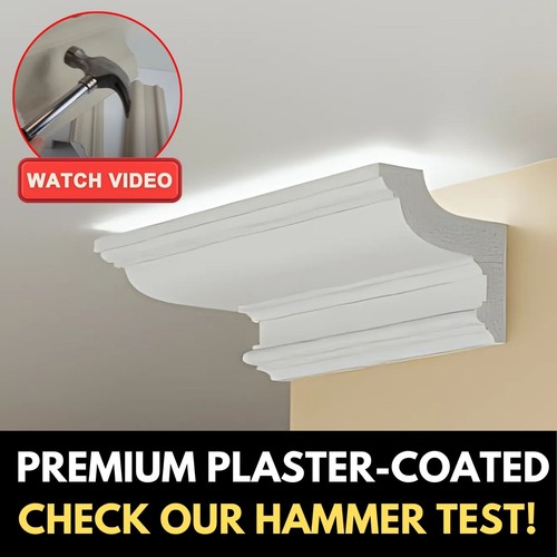 Plaster coated coving - coving, moulding