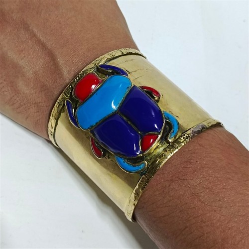 Handmade copper scarab - handmade,