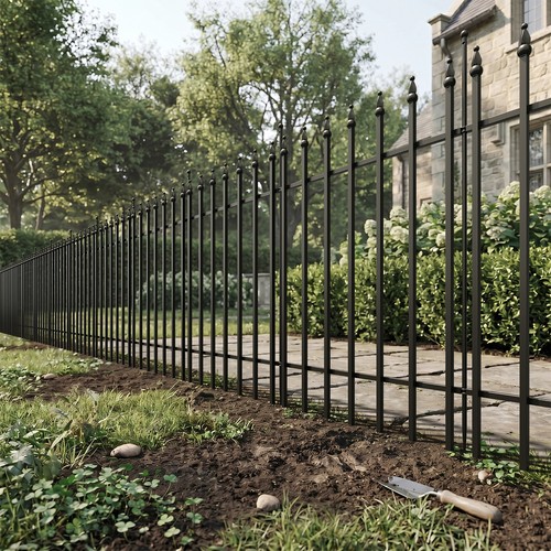 Black decorative metal - black,