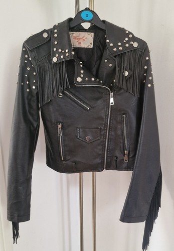 Women medium black faux - black,