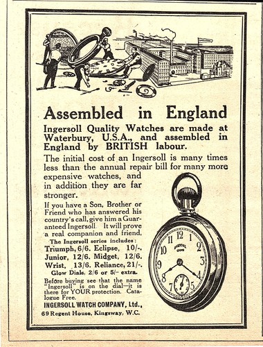 Ww1 advert for - for, ltd