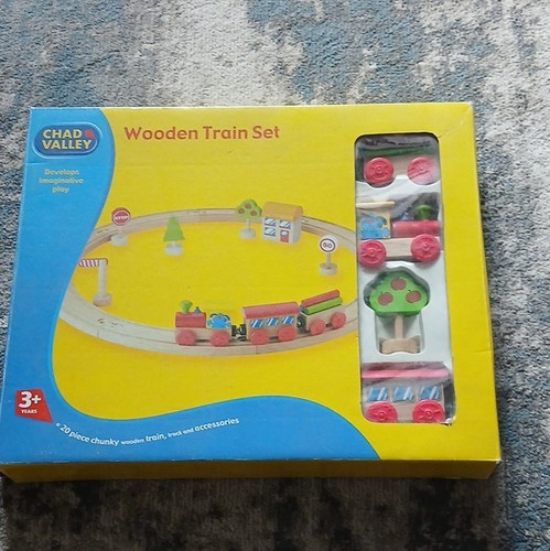 Chad valley wooden train set - wooden,