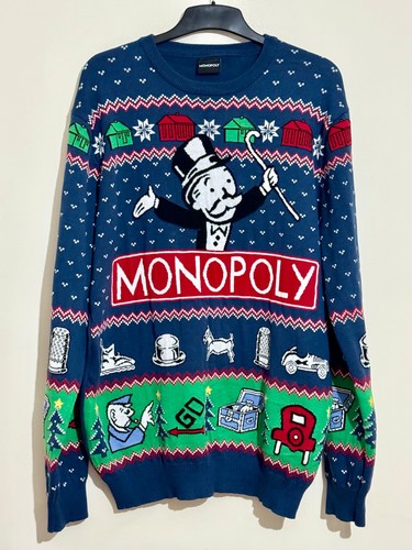 Monopoly christmas jumper - christmas,