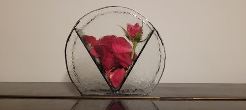 Stained glass pot - pot, pourri