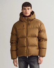 Men's Gant Shiny Puffer Jacket Toffee Size XL Oversized BNWT RRP £400
