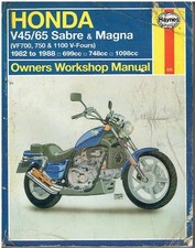 HONDA V45 V65 VF750S-C VF750C-H/J SABRE MAGNA (1982-88) OWNERS WORKSHOP MANUAL