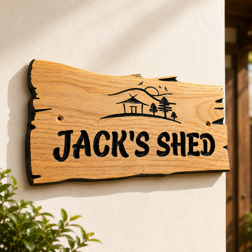 Personalised oak carved - personalised,