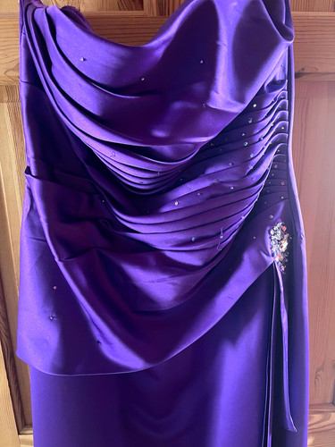Hilary morgan purple satin - hilary,