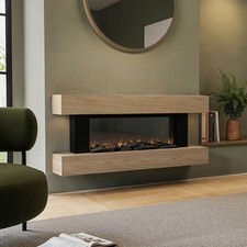Oak wall mounted electric - oak, wall-mounted