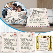 3D Flannel Blanket Letter To