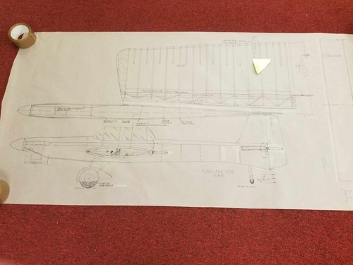 Vintage model aircraft - aircraft, plans