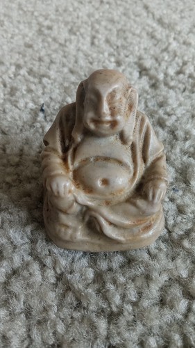 Happy buddha resin figurine - buddha,