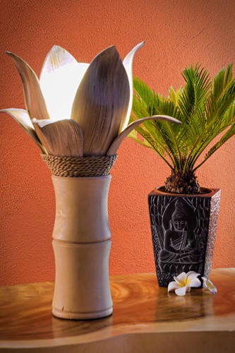 Bamboo table lamp cm - lamp, 50