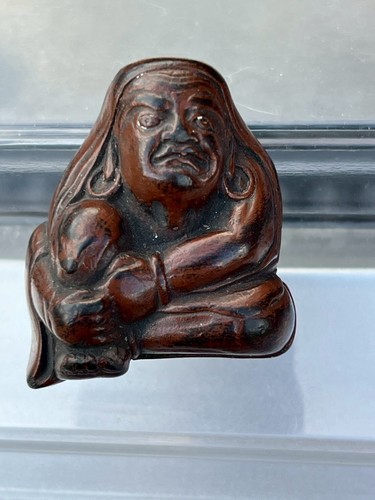 Edo era daruma monks netsuke - monks,