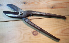 Vintage 10" Gilbow Tin Snips Old Hand Tools Sheet Metal Cutters Engineering