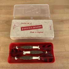 1969’s Darts Feather Complete Glenda Darts Made In England with Case Vintage #1