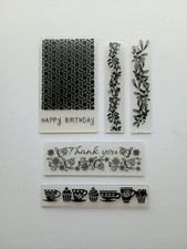 Embossing Folder Bundle 5 Embossing Folders Various Designs & Sizes Cardmaking 