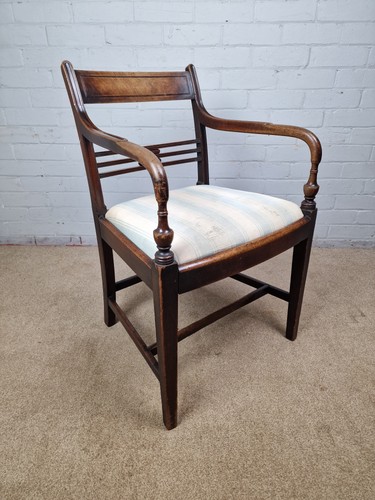 Mahogany elbow chair early - chair,
