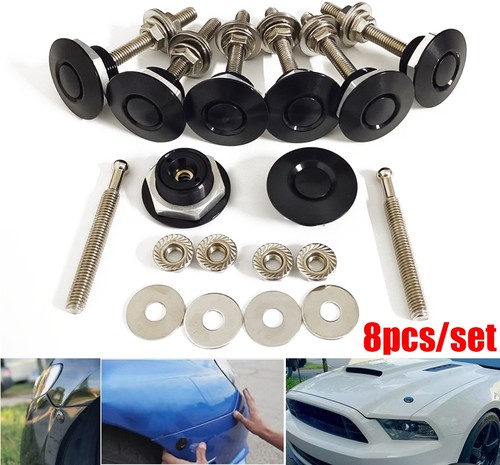 8pcs black push button quick - 8pcs,