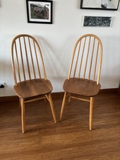2 x Mid Century  Blond Wooden