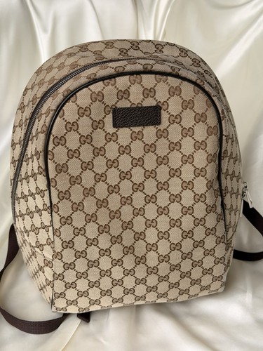 Gucci canvas backpack - gucci, gg