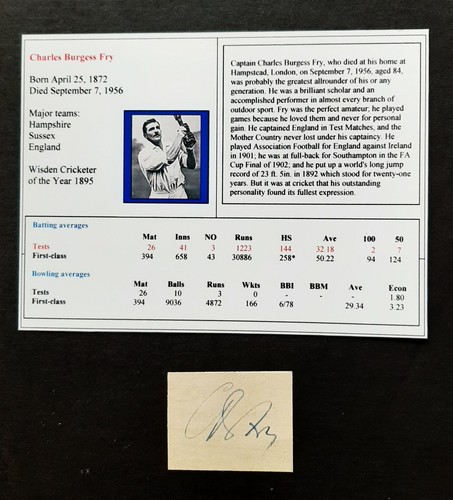 Fry original autograph - b,
