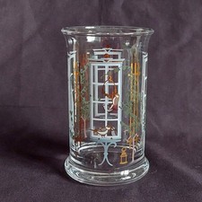 Holmegaard Christmas Water Drinking Glass H 11.5cm Xmas Tree Birds Window Danish