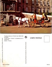 Victoria Carriage Sightseeing Quebec City Horse Postcard