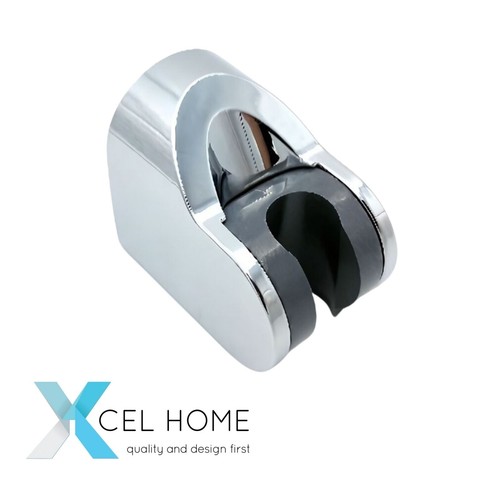 Chrome shower head holder - shower,