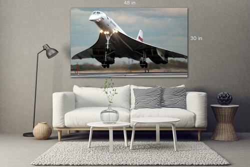 Concorde canvas wall art - concorde,