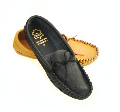 Mens mokkers tan - tan, black