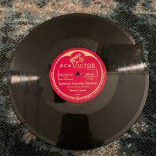 Opera Music 78 Record Boheme Vecchia Enrico Caruso Rare Basso Coat Song VG