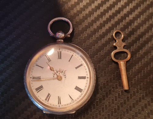 Antique silver pocket watch - antique,