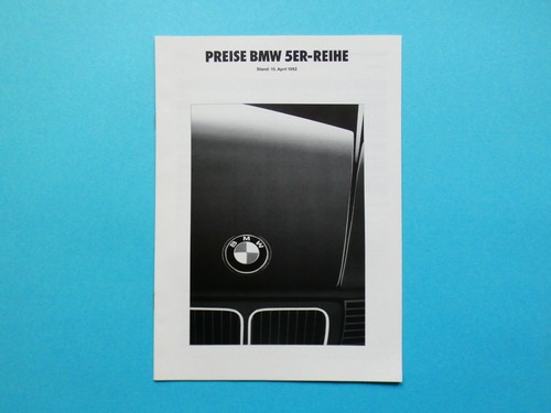 Brochure price list bmw 5 - list,