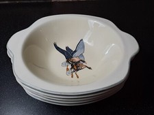 Midwinter Stylecraft WILD GEESE Peter Scott 5x LUGGED BOWLS - mid-century modern