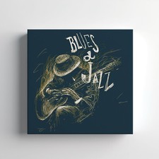 Blues And Jazz Music Canvas