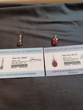 TWO PENDANTS . FANCY GEMSTONE