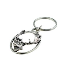 Pewter Key Ring : Fallow Deer