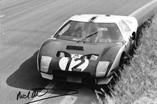 Richard Attwood SIGNED  Ford GT40 Mk1   Le Mans 24hrs   1964