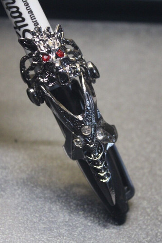 Gothic dragon knuckle ring - gothic,