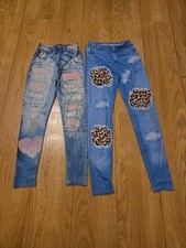 2 Pairs Of Girls Jean Look