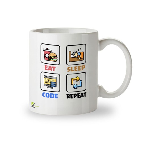 Funny eat sleep code - code, repeat