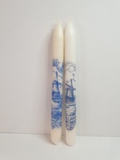 Vintage  Pair Of Decorative Candles  . Windmills Of Holland.