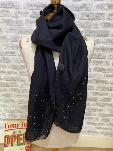 Chiffon tubular sheer scarf