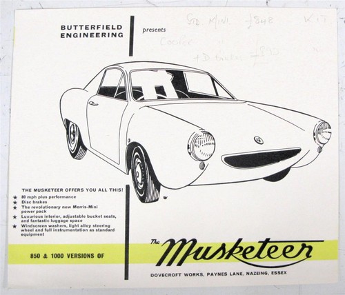 Musketeer 850 1000 - musketeer, car