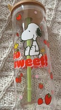 Peanuts Snoopy Glass Tumbler
