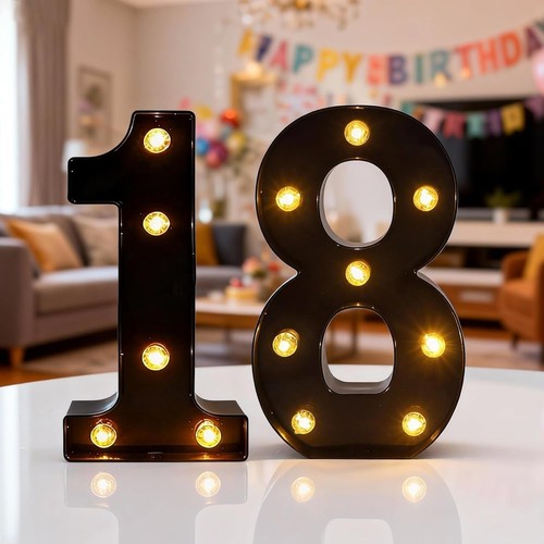 Led light numbers 5inch - light, numbers,8.5inch