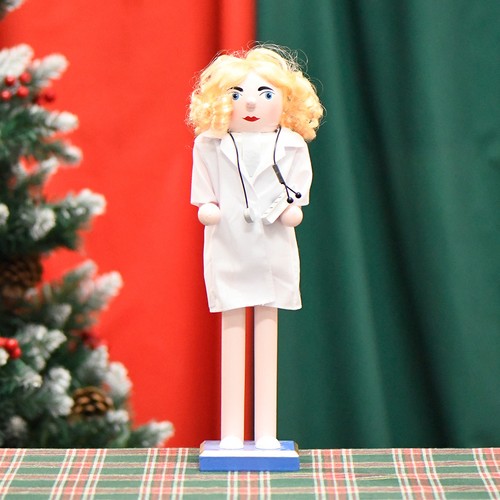 Nurse wooden nutcracker - 14.9",