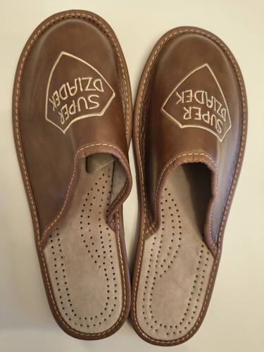 Mens brown mule slippers size - mens,
