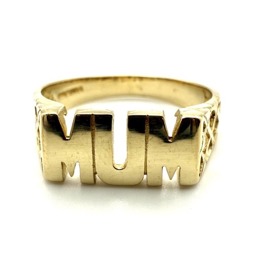 9ct gold mum - yellow,